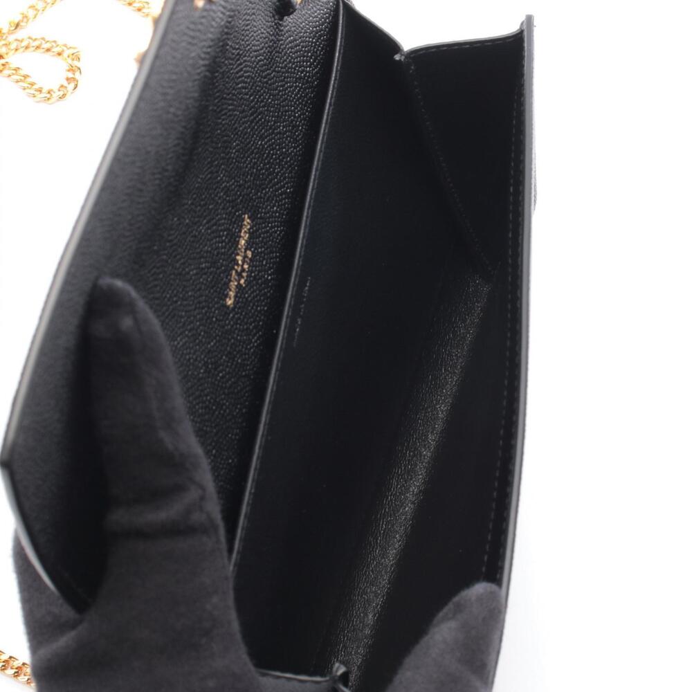 Saint Laurent Paris Uptown Leather Shoulder Black Bag